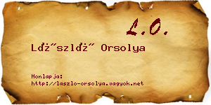 László Orsolya névjegykártya